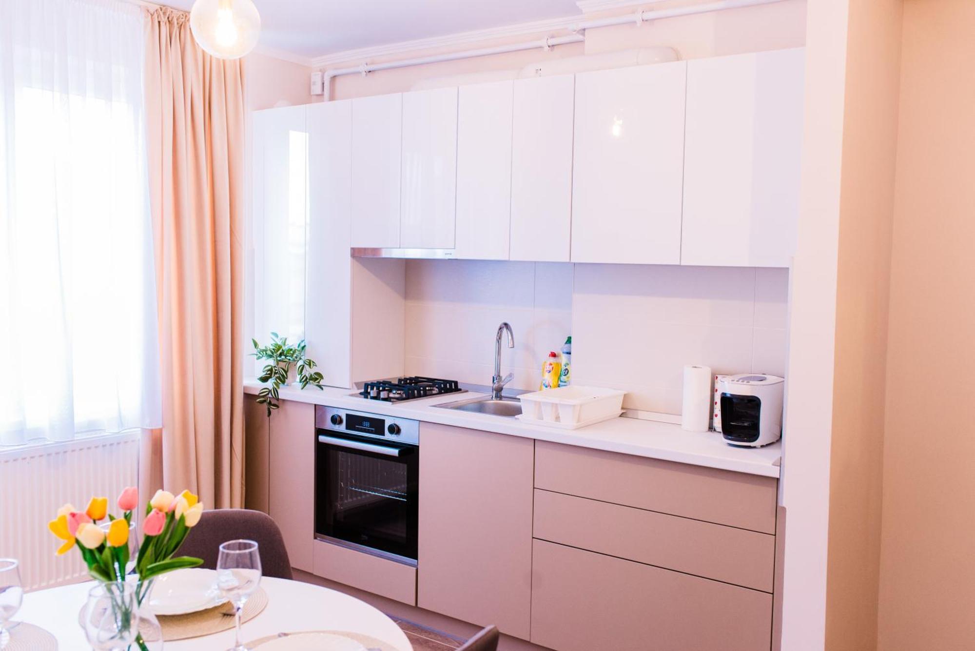 Central White Apartment Satu Mare Bagian luar foto